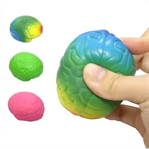 Rainbow Brain Stress Reliever with Custom Logo
