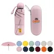 Mini Windproof Sun & Rain Pocket Umbrella With Case | https://www.bestnamebadges.com