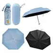 Mini Windproof Sun & Rain Pocket Umbrella With Case | https://www.bestnamebadges.com