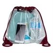 Harris Clear Vinyl Stadium Compliant Cinch Backpack | https://www.bestnamebadges.com