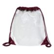 Harris Clear Vinyl Stadium Compliant Cinch Backpack | https://www.bestnamebadges.com