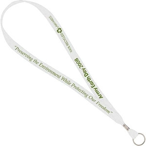 3/4" Wide Recycled Material Lanyard