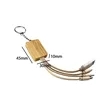 Bamboo & Wheat Straw Multi-Charging Cable Keychain | https://www.bestnamebadges.com
