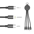 Bottle Opener Multi-Charging Cable Keychain | https://www.bestnamebadges.com