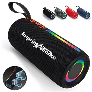 Portable Bluetooth Speaker with RGB Lights and Bass