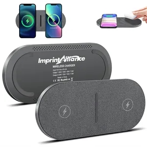 Dual 20W Wireless Pad with Fast Charging