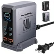 240W Multi-Port USB Fast Charging Station with Display | https://www.bestnamebadges.com