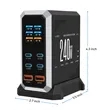 240W Multi-Port USB Fast Charging Station with Display | https://www.bestnamebadges.com