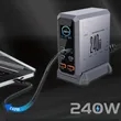 240W Multi-Port USB Fast Charging Station with Display | https://www.bestnamebadges.com