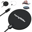 15W Digital Display Round Wireless Charger | https://www.bestnamebadges.com