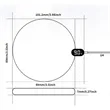 15W Digital Display Round Wireless Charger | https://www.bestnamebadges.com