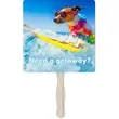 Sandwich Hand Fan (2-sided) | https://www.bestnamebadges.com
