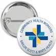 Round 1 1/4" Laminated Button W/Safety Pin And Metal Back | https://www.bestnamebadges.com