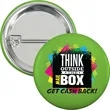 2 1/4" Laminated Round Safety Cello Buttons | https://www.bestnamebadges.com