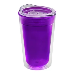 Garyline® Transparent Tumbler with Slider Lid - 14 oz.