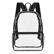 Heavy Duty Multi-Function PVC Transparent Backpack | https://www.bestnamebadges.com