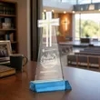 Cross Award - Sky Blue | https://www.bestnamebadges.com