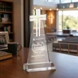 Cross Award - Clear | https://www.bestnamebadges.com