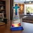 Cross VividPrint™ Award - Blue | https://www.bestnamebadges.com