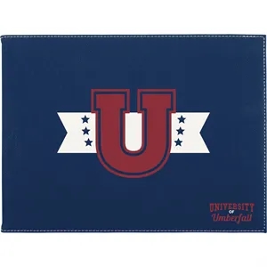 Leatherette Blue/Silver Certificate Holder