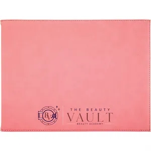 Pink Leatherette Certificate Holder