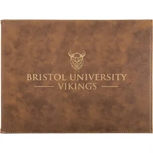 Leatherette Rustic/Gold Certificate Holder