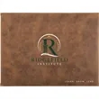 Leatherette Rustic/Gold Certificate Holder | https://www.bestnamebadges.com