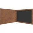 Leatherette Rustic/Gold Certificate Holder | https://www.bestnamebadges.com