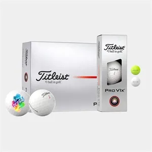 Titleist Pro V1x Golf Balls with Custom Imprints | https://www.bestnamebadges.com