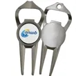 Geo Divot Tool with Bottle Opener | https://www.bestnamebadges.com