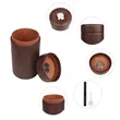 Portable Leather Cigar Humidor Tube W/ Hygrometer | https://www.bestnamebadges.com