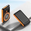 5000mAh Magnetic Solar Wireless Power Bank with Flashlight | https://www.bestnamebadges.com