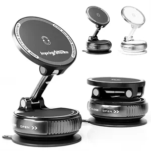 Vacuum Magnetic Car Mount with Multi-Axis Rotation