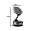 Vacuum Magnetic Car Mount with Multi-Axis Rotation | https://www.bestnamebadges.com