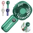 Mini Handheld Fan with LED Display & USB Rechargeable Design | https://www.bestnamebadges.com