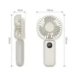 Mini Handheld Fan with LED Display & USB Rechargeable Design | https://www.bestnamebadges.com