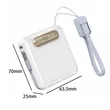 35W 10000mAh Power Bank with Built-in Cable and LED Display | https://www.bestnamebadges.com