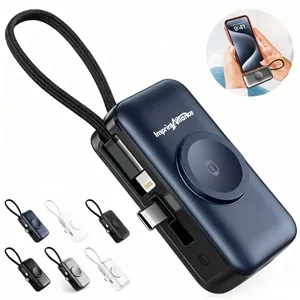 5000mAh 3-in-1 Magnetic Wireless Power Bank