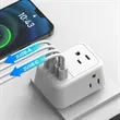 Foldable Universal Power Adapter with USB and Type-C Ports | https://www.bestnamebadges.com