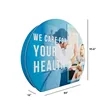 3D Circle Backdrop Hardware 8ft | https://www.bestnamebadges.com