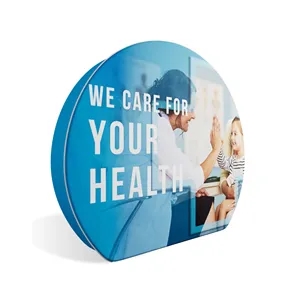 3D Circle Backdrop Replacement Graphic 8ft
