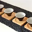Natural Solid Wood Coaster with Raised Rim | https://www.bestnamebadges.com