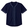 Custom Mesh Fabric Button Down Baseball Jersey For Men's | https://www.bestnamebadges.com