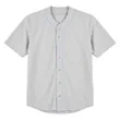 Custom Mesh Fabric Button Down Baseball Jersey For Men's | https://www.bestnamebadges.com