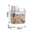 Dry Food Storage Container w/ Pour Spout & Measuring Cup Lid | https://www.bestnamebadges.com