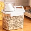 Dry Food Storage Container w/ Pour Spout & Measuring Cup Lid | https://www.bestnamebadges.com