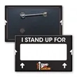 Rectangle Button w/ Pin | https://www.bestnamebadges.com