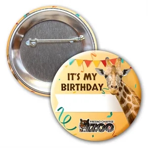 3 Diam Round Button w/ Pin