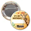3 Diam Round Button w/ Pin | https://www.bestnamebadges.com