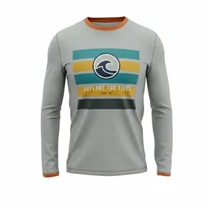 Brushed Milk Silk Long Sleeve T-Shirt Sublimated Unisex 160G